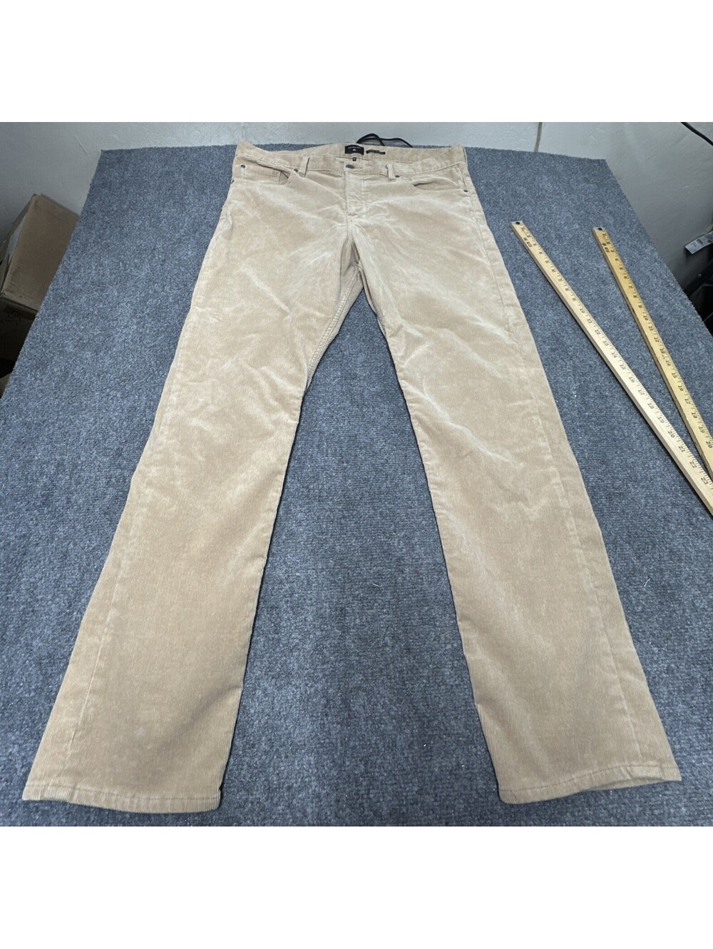Quicksilver NWT Kracker Cord Straight Tapered Fit - Black & Tan Pants- Sz 38